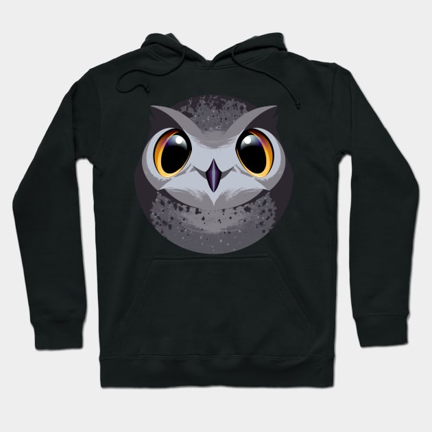 Bubble Great Horned Owl Hoodie by eranfowler